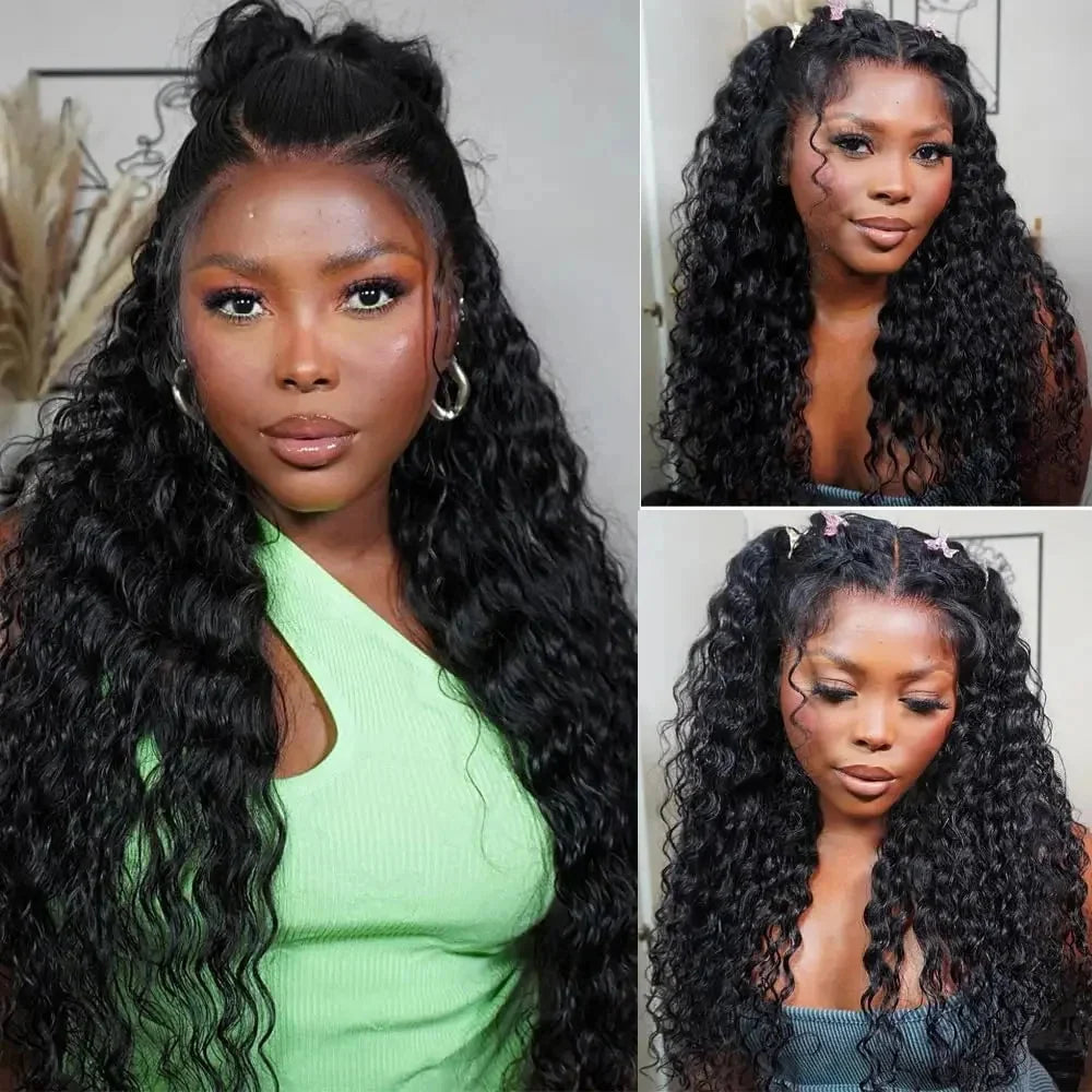 Invisi Strap HD 360 Full Lace Wig – 250 Density Precut Lace Frontal Wig, Drawstring Snug Fit, Pre-Plucked Glueless Human Hair Wig