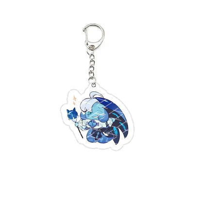 Game Chibis Shadow & Milk Cookie Keychains – Acrylic Bag Pendant for Coffee Brea & Pure Vanilla Fans Gifts