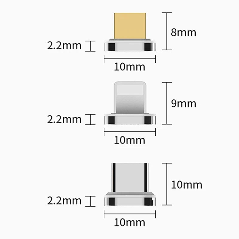 10th Gen Magnetic Charging Adapter - Fast Charge Plug for iPhone, Samsung, Huawei & Xiaomi Devices