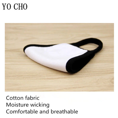YO CHO Unisex Cotton Dust Mouth Mask – Anime Cartoon Respirator, Warm Mouth Muffle, Perfect Birthday Party Gift