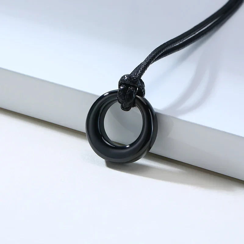 Circle of Life Eternity Love Karma Necklace – Memorial Pendant Ashes Jewelry for Women & Men, Keepsake Cremation Bracelets