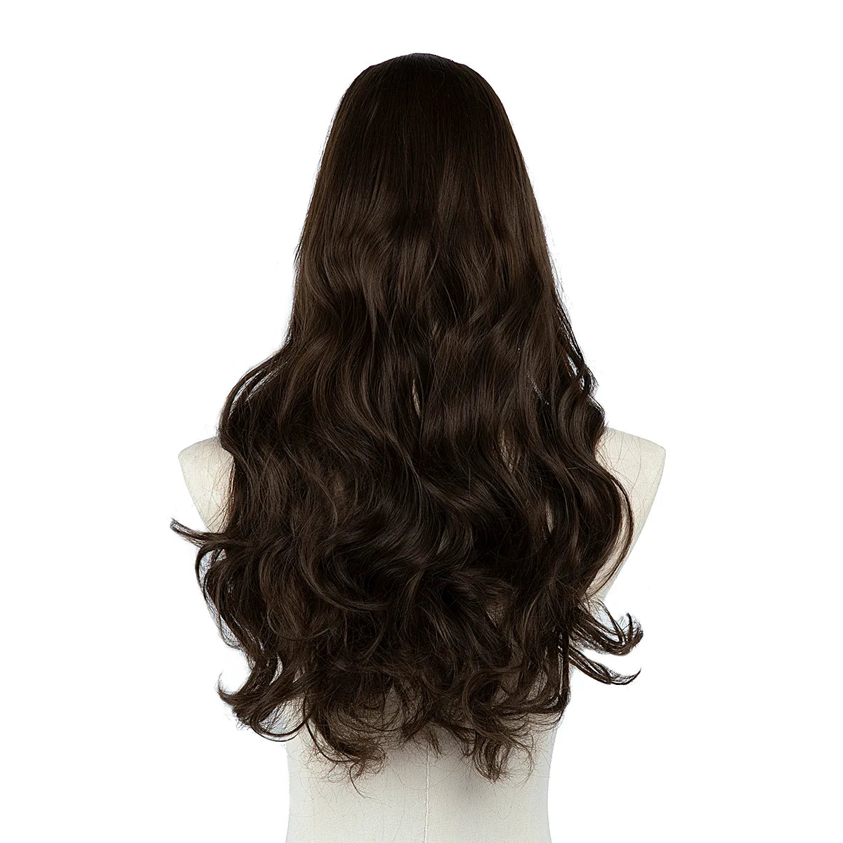 Synthetic U-Part Clip-in Hair Extensions – Long, Straight, Thick Blonde Hairpieces (16, 20, 24 Inch)