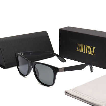 Classic Polarized Sunglasses – Unisex Square Frame Driving & Fishing UV400 Eyewear