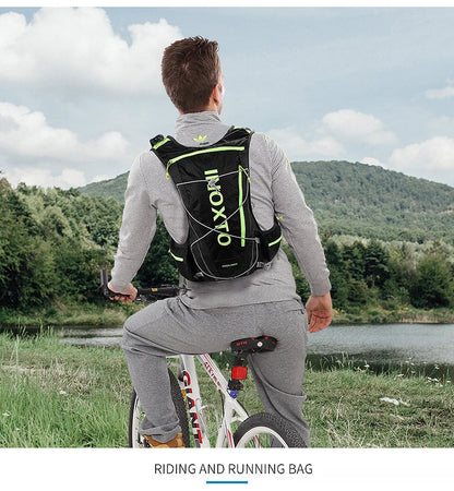 8L Running & Cycling Hydration Vest Backpack — Hiking & Marathon Water Pack with 1.5L Bladder and 500ml Bottle