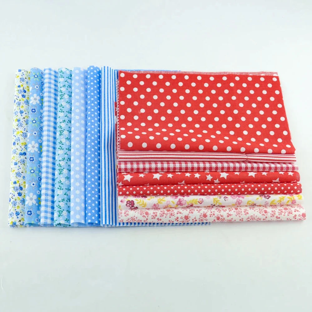 Ankara Patchwork Fabric Bundle - 50 Pieces 10x12cm Cotton Fabric for Sewing, Quilting & DIY Dolls