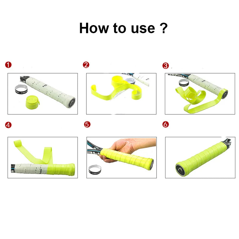 Original Head Overgrip - Anti-Slip Tennis Racket Grips Padel Accessory for Shock Training, Badminton, Squash - Sweatband