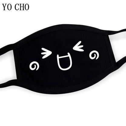 YO CHO Unisex Cotton Dust Mouth Mask – Anime Cartoon Respirator, Warm Mouth Muffle, Perfect Birthday Party Gift