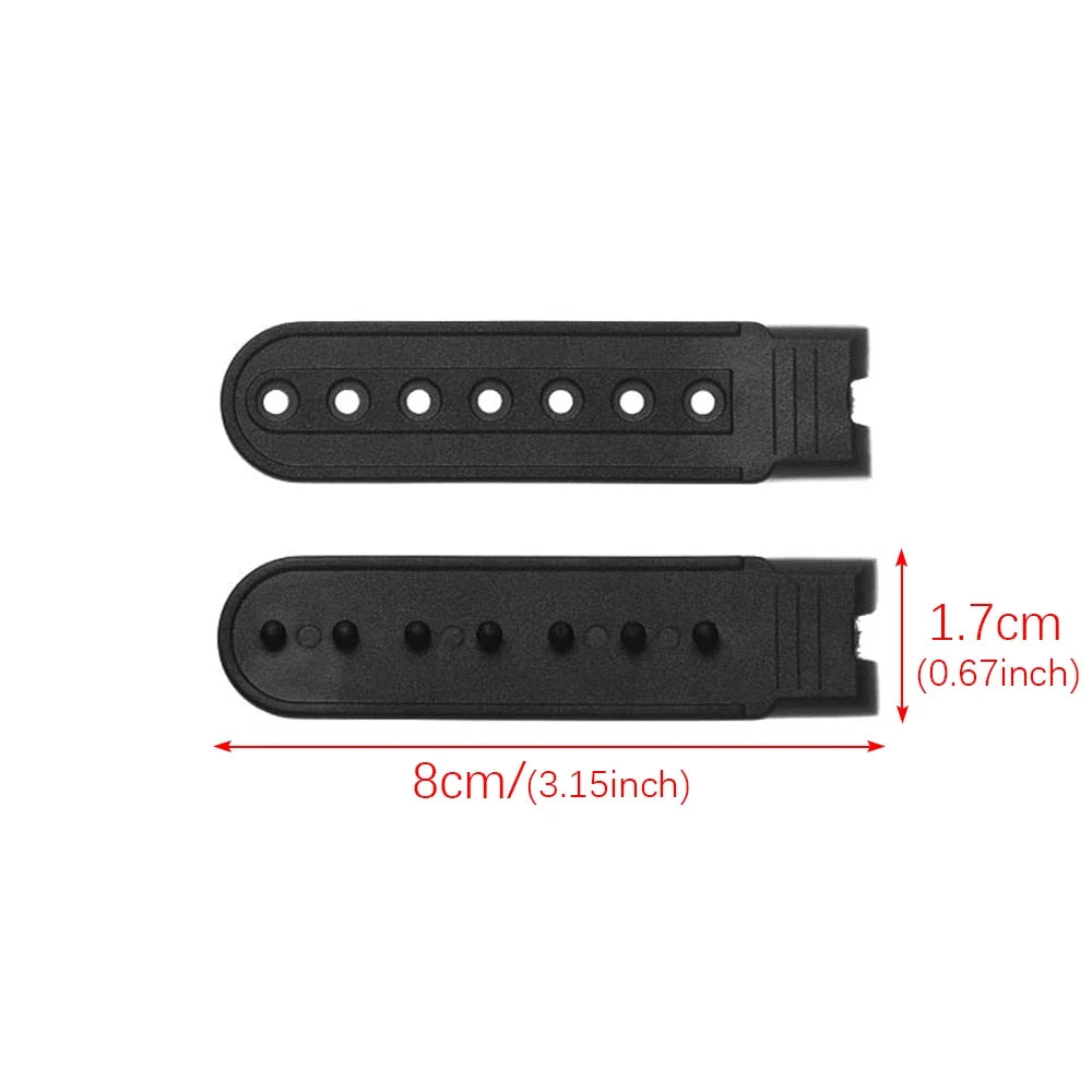 5-Set Snapback Strap Replacement - 7-Hole Adjustable Hat Repair Buckle for Baseball Caps