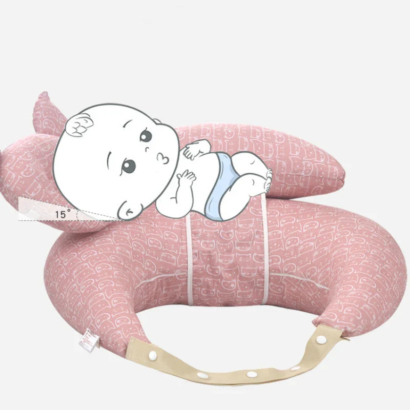 Multifunction Nursing Pillow with Shoulder Strap – Soft Baby Feeding & Shaping Pillow for Newborn Support, Cartoon Comfort Nursing Cushion (2020 Edition)
