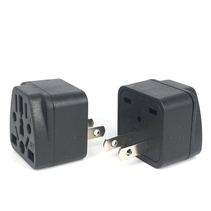 New Universal AC Power Socket Adapter: German, Russia, AU, UK, Kr, EU to US Plug - Travel Charger Converter Type B 10A for USA, Japan