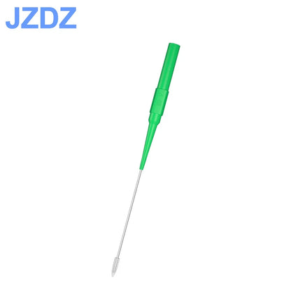JZDZ 1mm Test Probe Needles - 10PCS Stainless Steel Back Probe Pins with 4mm Banana Socket for Multimeter Inspection Testing