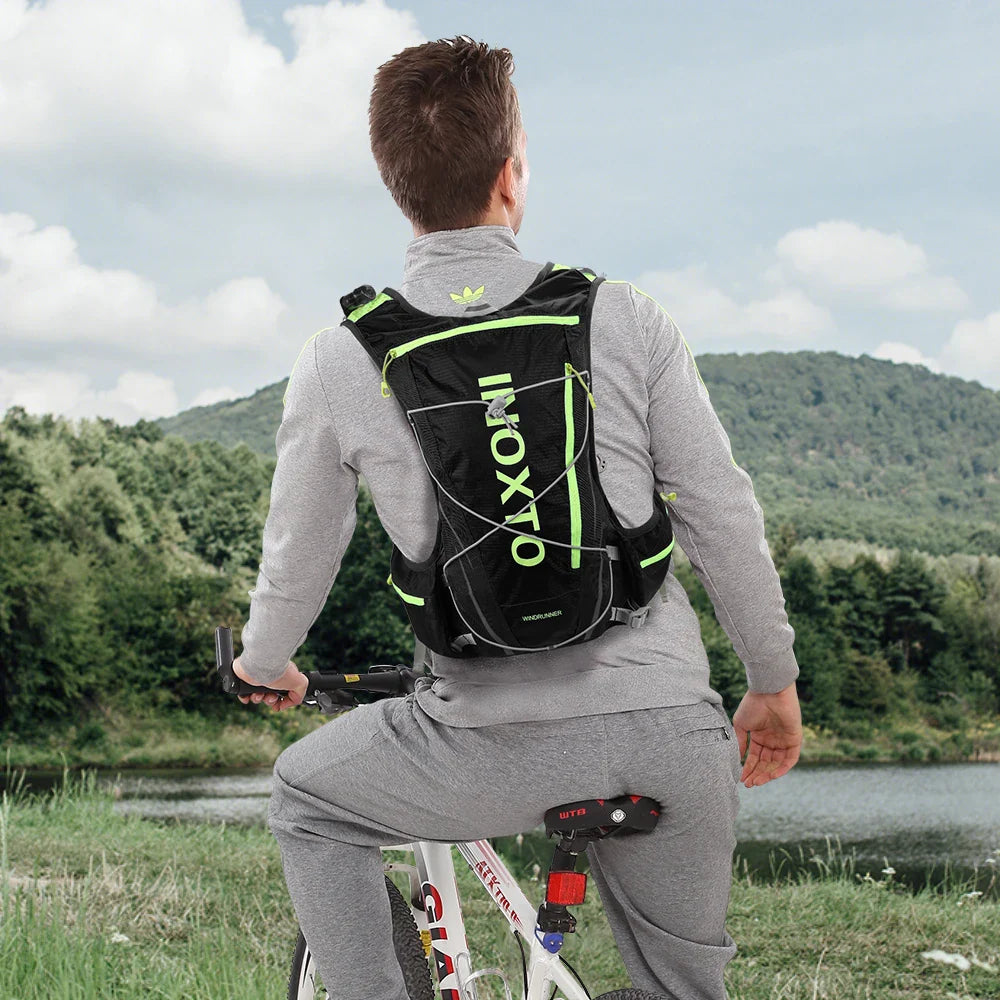 8L Running & Cycling Hydration Vest Backpack — Hiking & Marathon Water Pack with 1.5L Bladder and 500ml Bottle