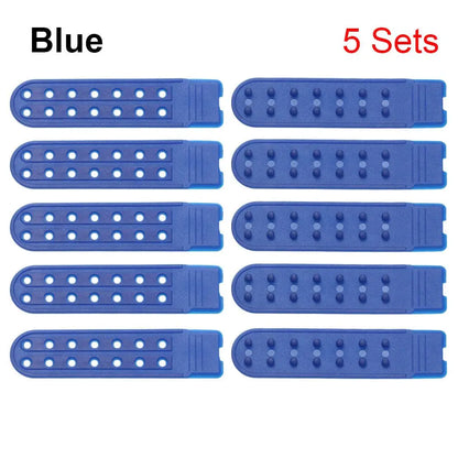 5-Set Snapback Strap Replacement - 7-Hole Adjustable Hat Repair Buckle for Baseball Caps