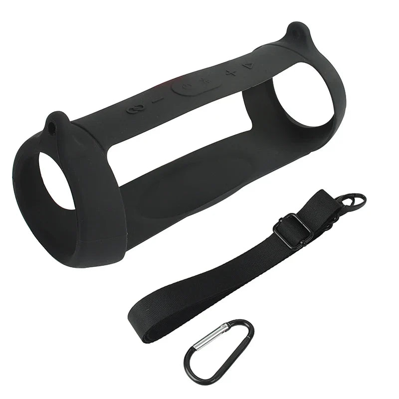 # ZOPRORE JBL Charge 5 Silicone Case Cover - Outdoor Travel Protective Skin with Strap and Carabiner