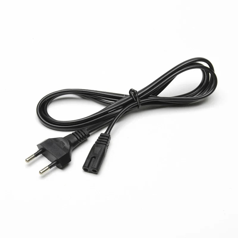 2-Pin US/EU to C7 C8 Power Extension Cable – Figure 8 LED Light & Laptop Cord for PS4, 0.6M/1.5M