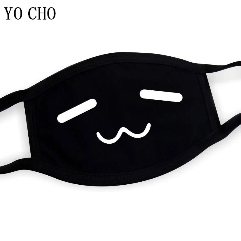 YO CHO Unisex Cotton Dust Mouth Mask – Anime Cartoon Respirator, Warm Mouth Muffle, Perfect Birthday Party Gift