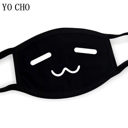 YO CHO Unisex Cotton Dust Mouth Mask – Anime Cartoon Respirator, Warm Mouth Muffle, Perfect Birthday Party Gift