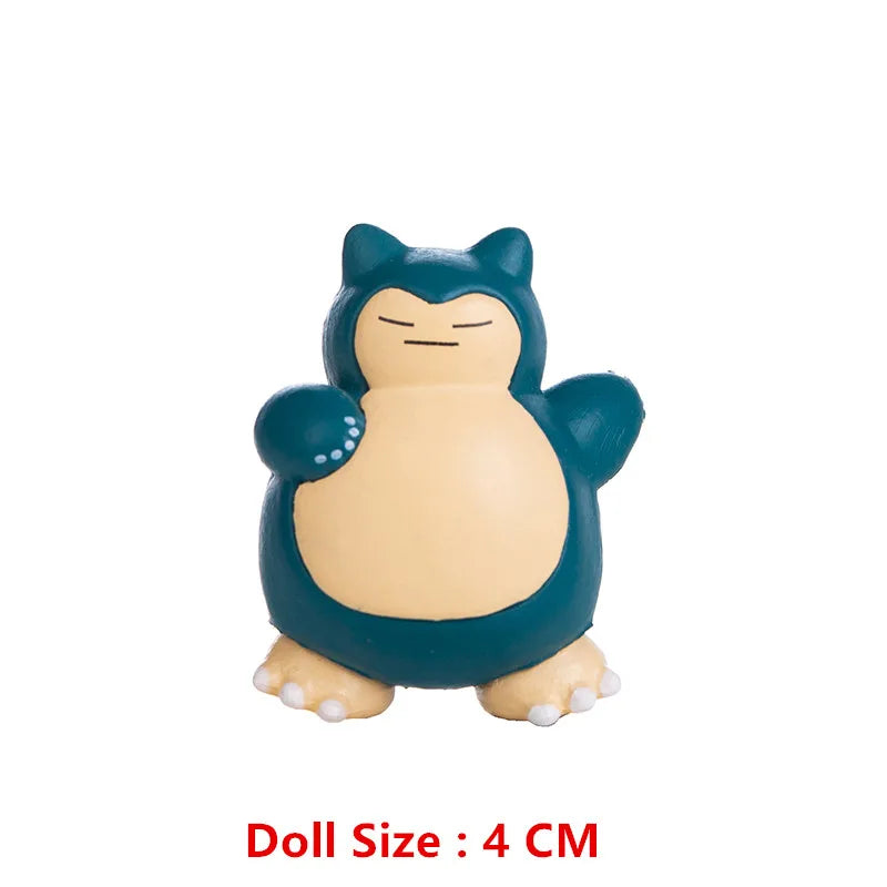Pokemon 4-13cm Anime Figures – Pikachu, Mewtwo, Charmander, Blastoise Action Model Toy Gifts