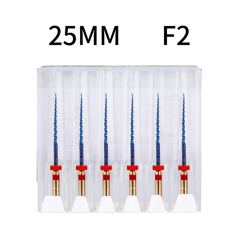 Azdent 6pcs/Pack 25mm SX Dental Files Root Canal Use Rotary Heat Activated  Endodontic Files Rotating File Dentistry Instruments