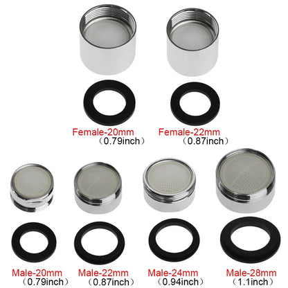 Water Saving Faucet Aerator - 20/22/24/28mm Male Female Tap Nozzle Filter Spout Accessory