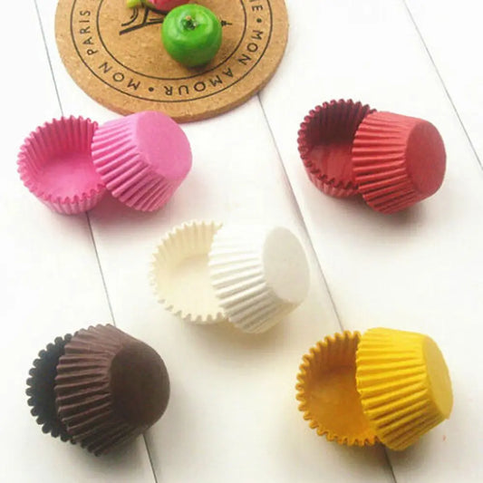 1000PCS Mini Colorful Cupcake Paper Liners – Muffin Baking Cups Party Cake Decorating Cases