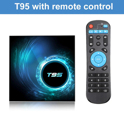 2024 T95 Plus Smart TV Box - Android 14, Allwinner H616, 4GB RAM, 64GB/128GB Storage, Dual WiFi, HD 6K Media Player