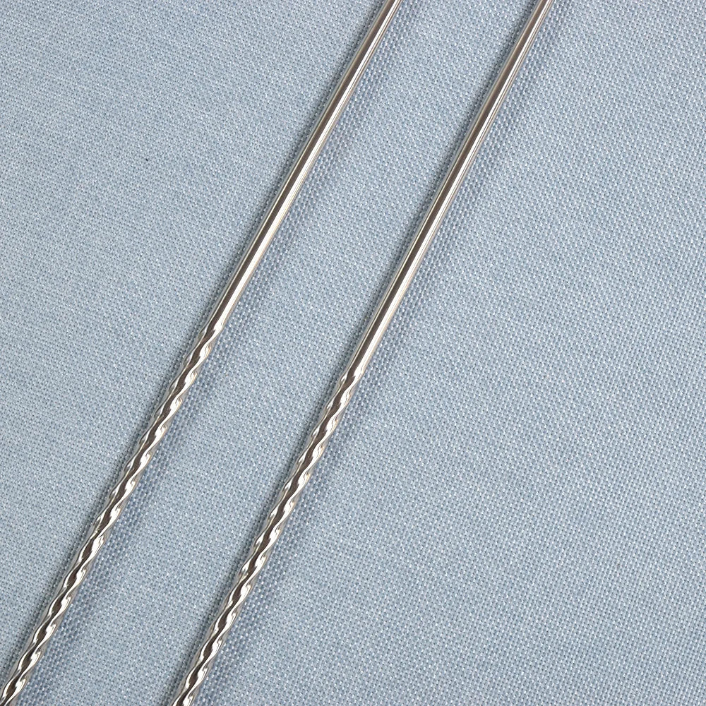 Stainless Steel Extra Long Cooking Chopsticks - 38.8cm Dishwasher Safe Frying Chopsticks (1 Pair)