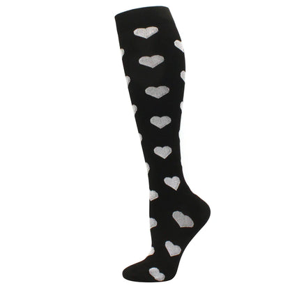 Compression Support Socks for Men & Women – Running Nursing Stockings for Edema, Varicose Veins & Blood Circulation Sports Wear