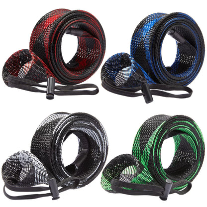 Bassdash Fishing Rod Sleeves: Protective Rod Socks for Casting and Spinning Poles Up to 7-1/2ft