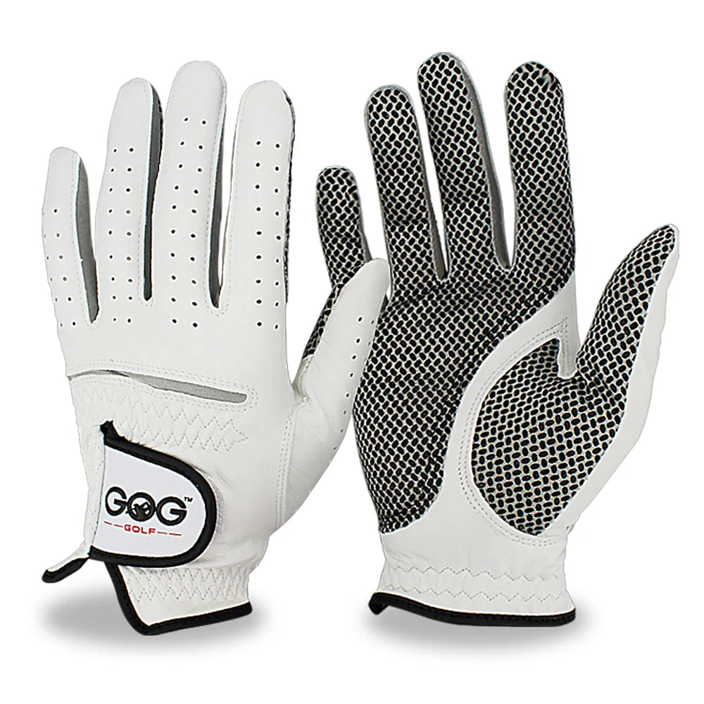 Men’s Golf Gloves – Cabretta Leather Left/Right Hand with Anti-Slip Grip, Soft & Breathable Design