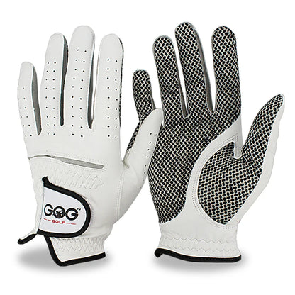 Men’s Golf Gloves – Cabretta Leather Left/Right Hand with Anti-Slip Grip, Soft & Breathable Design