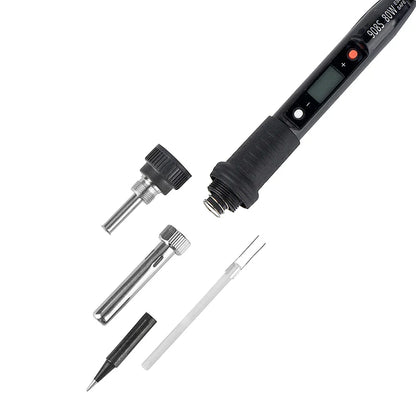 JCD 80W Electric Engraving & Soldering Pen – Wood Burning Pyrography Kit with 28 Craft Tips (908S)