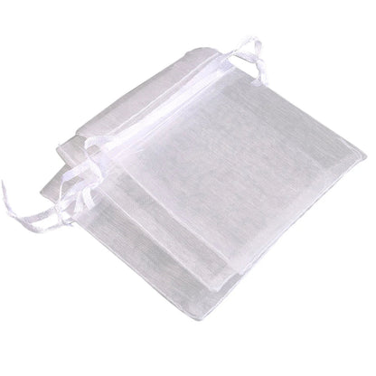 Organza Gift Bags - 50/100pcs Drawstring Jewelry Pouches 24 Colors for Wedding Christmas Candy Gift Packaging