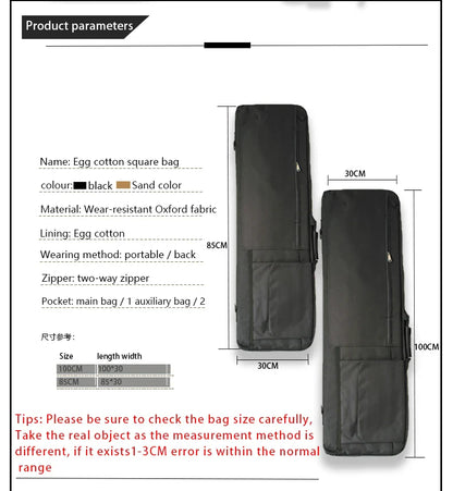 Heavy-Duty Oxford Gun Bag - Padded Hunting Rifle Carry Case for Outdoor Equipment