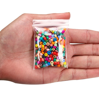 Czech Glass Seed Beads 3/4mm 300/600Pcs - Small Round Loose Charm Beads for DIY Jewelry Making, Earrings, Bracelets & Crafts