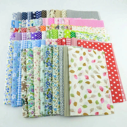 Ankara Patchwork Fabric Bundle - 50 Pieces 10x12cm Cotton Fabric for Sewing, Quilting & DIY Dolls