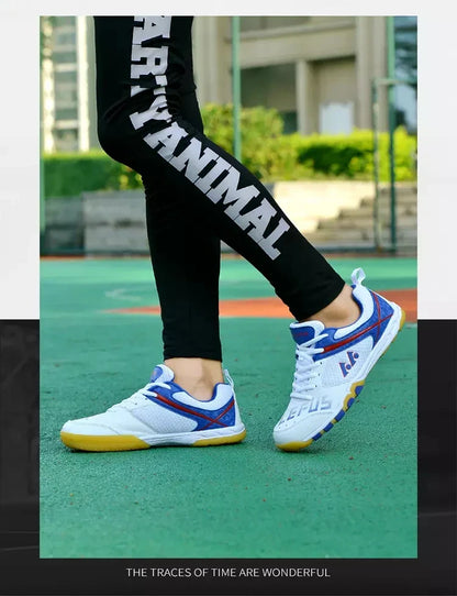 Unisex Non-Slip Breathable Table Tennis Shoes – Wear-Resistant Sports Training Sneakers