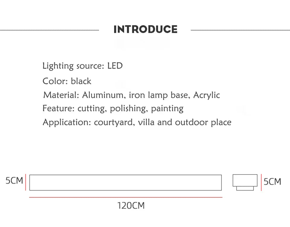 LED Outdoor Wall Light – Modern Waterproof IP65 Porch & Patio Lamp, Rainproof Exterior Wall Sconce for Garage & Garden