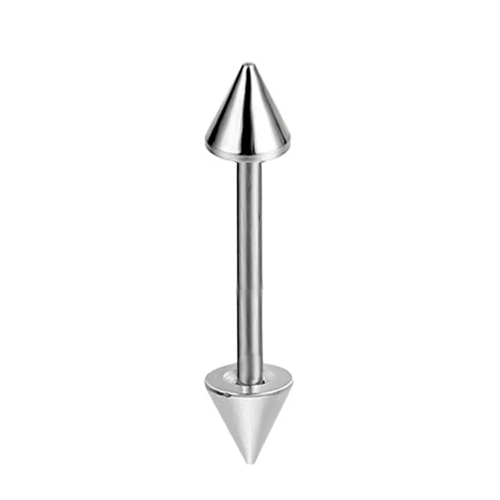 16pcs Stainless Steel Piercing Barbells - 14G Nipple Rings Tongue Rings Straight Bar Jewelry for Women Men