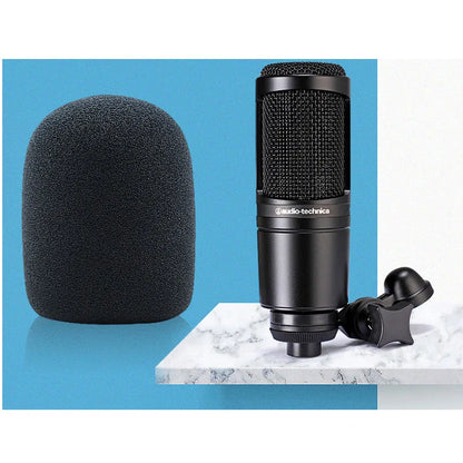 Microphone Foam Windscreen - Pop Filter Cover for Audio-Technica AT2020, ATR2500 & AT2035 Condenser Mics