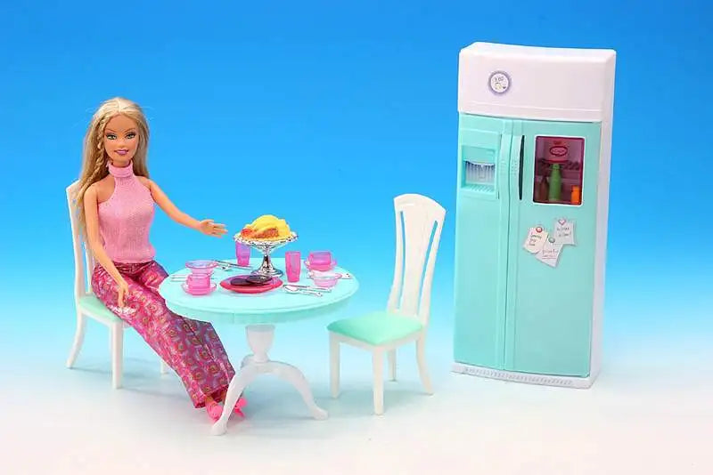 Princess Bathroom Furniture Set for Barbie Dollhouse – 30cm Accessories with Shower & Toilet