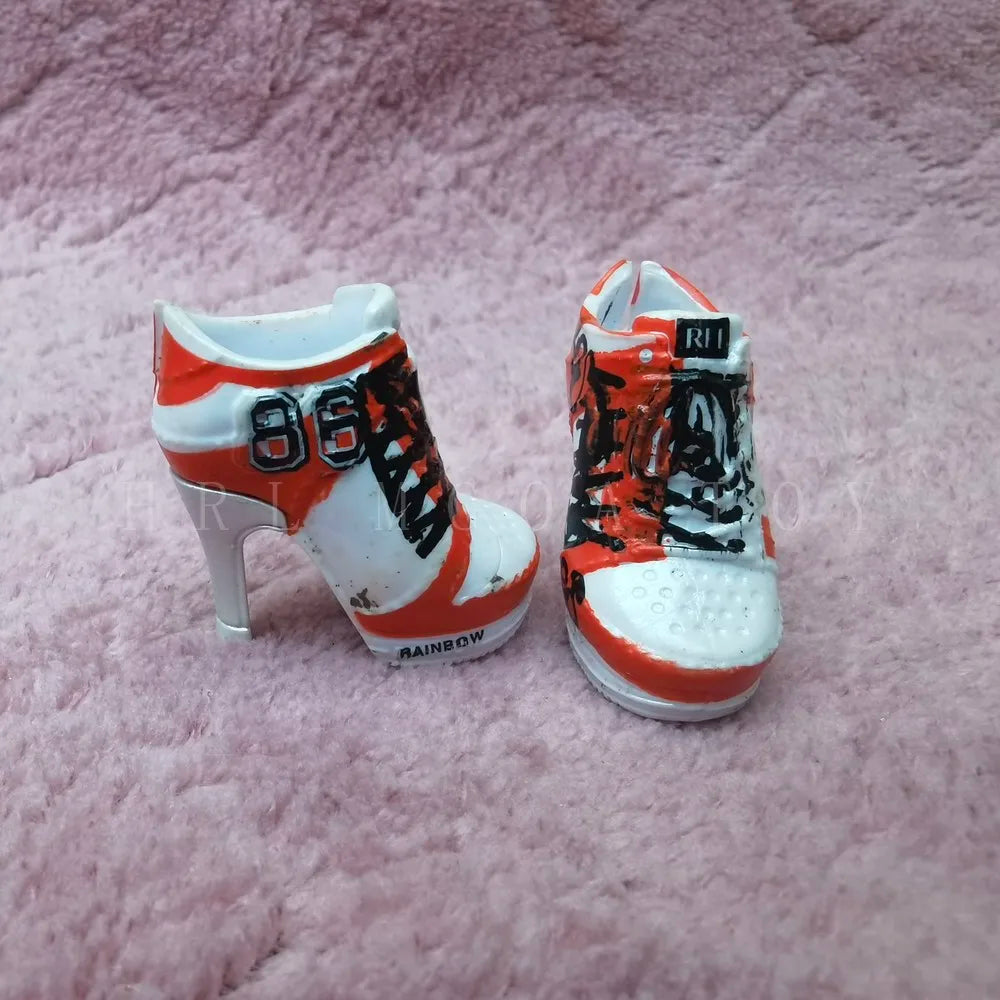 Original Rainbow School Doll – Multi-Style Shoes & DIY Dress-Up Accessories for Girls