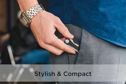 EDC Smart Key Holder Wallet – Compact Metal Keychain Organizer for Car & Door Keys, Pocket Tools