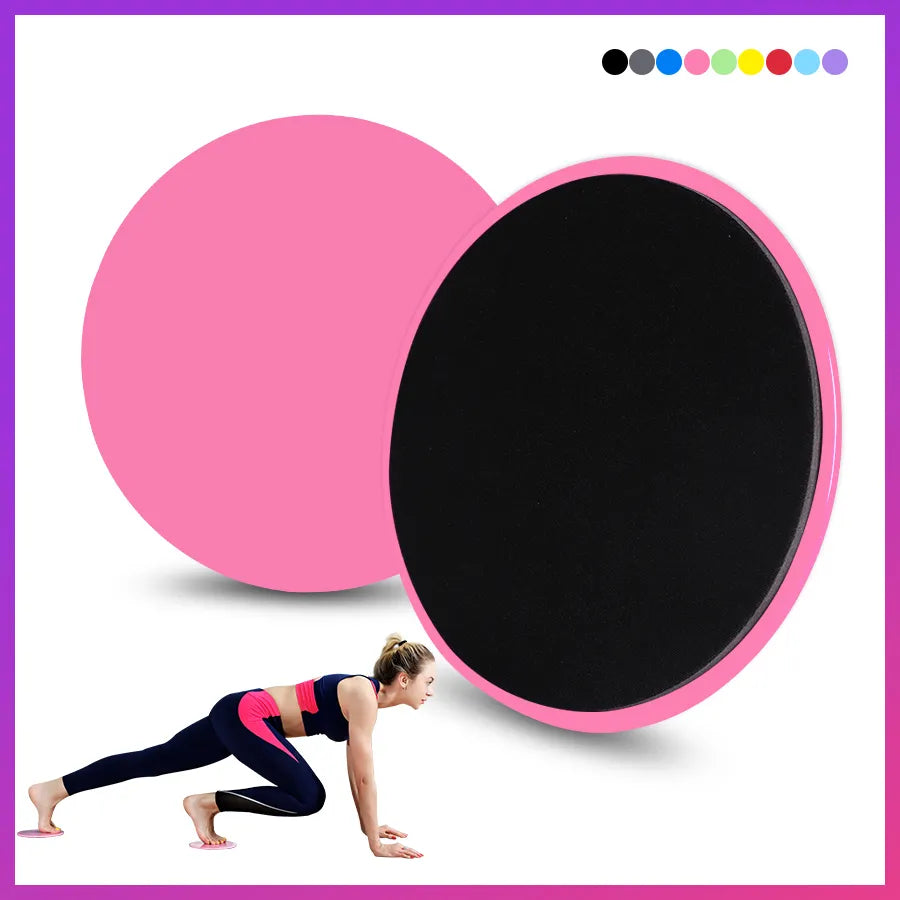 2PCS Fitness Core Sliders - Exercise Gliding Discs for Full-Body Workout, Abdominal Training, Yoga Sports Equipment