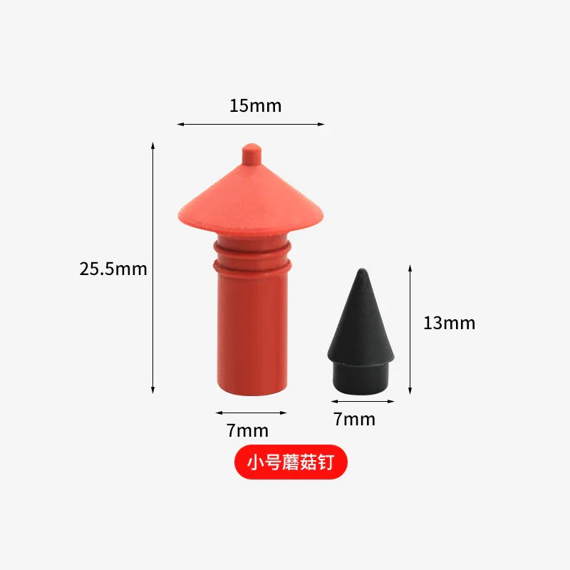 180pcs Universal Mushroom Tubeless Tire Repair Kit — Red & Black 7mm/8mm Rubber Plugs for Car Tire Fix