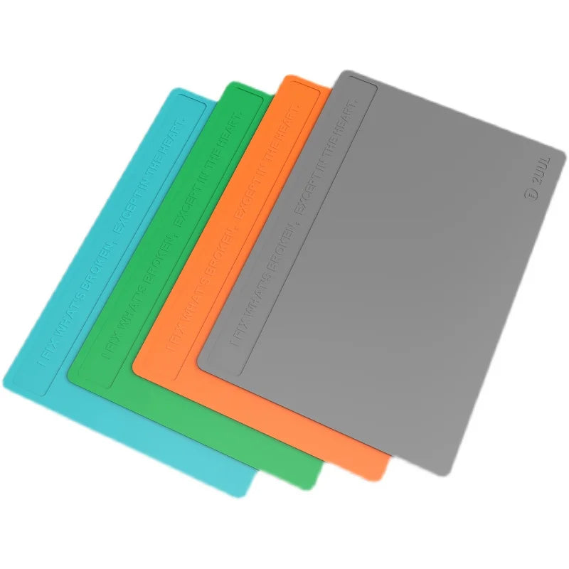 2UUL Heat-Resistant Silicone Work Mat – Insulation Repair Pad for BGA Soldering, Welding, and Rework Station 400x280mm