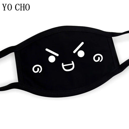 YO CHO Unisex Cotton Dust Mouth Mask – Anime Cartoon Respirator, Warm Mouth Muffle, Perfect Birthday Party Gift