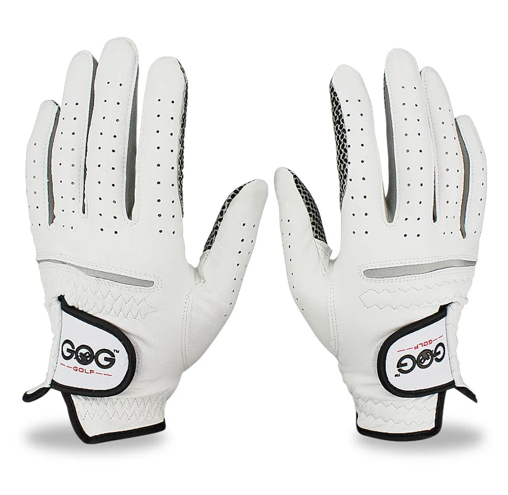Men’s Golf Gloves – Cabretta Leather Left/Right Hand with Anti-Slip Grip, Soft & Breathable Design