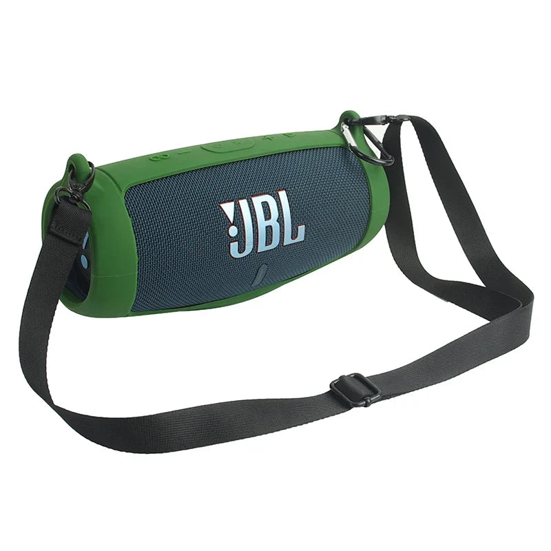 # ZOPRORE JBL Charge 5 Silicone Case Cover - Outdoor Travel Protective Skin with Strap and Carabiner