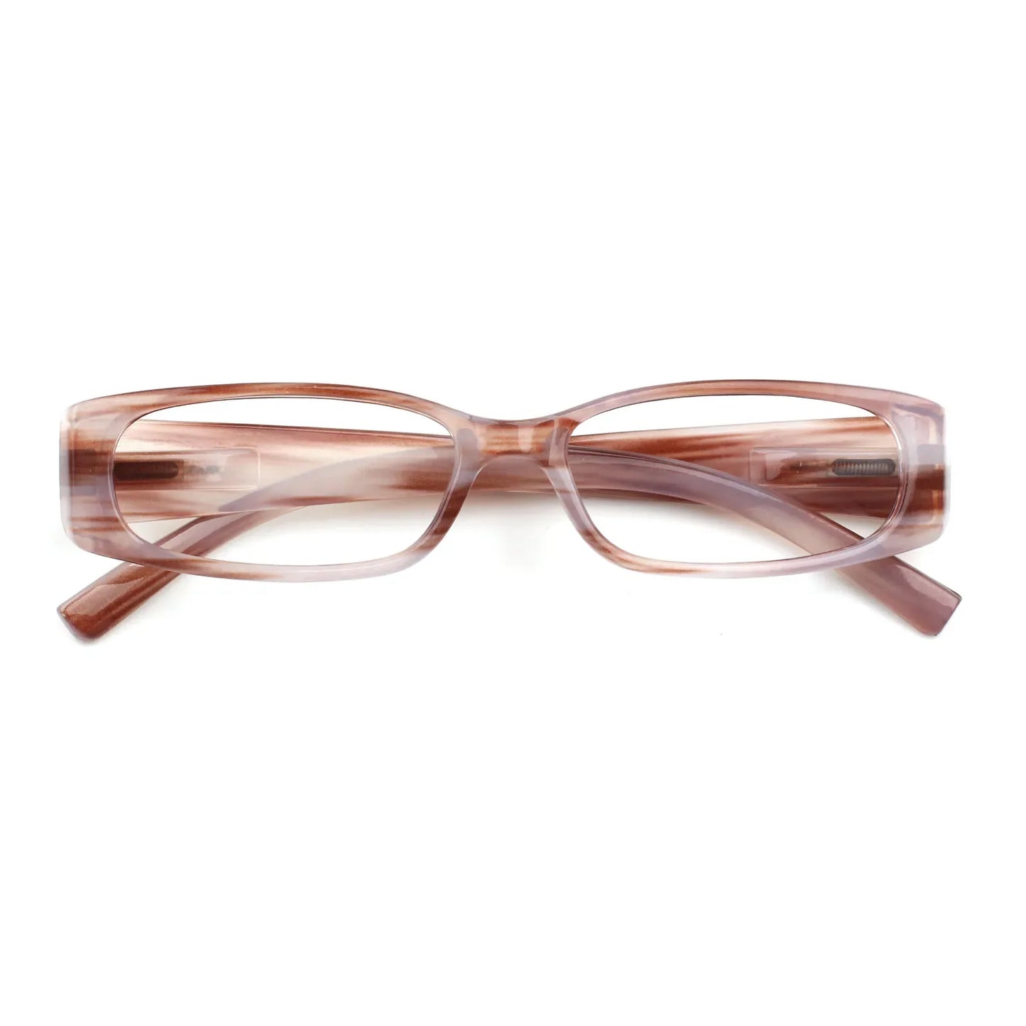 Stylish Small Frame Reading Glasses - Spring Hinge Readers for Men & Women in 6 Color Options